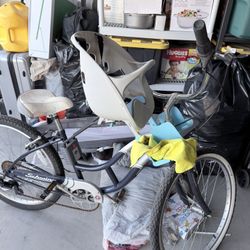 Mountain Bike With Kids Basket On Front 