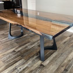Walnut Epoxy River Table