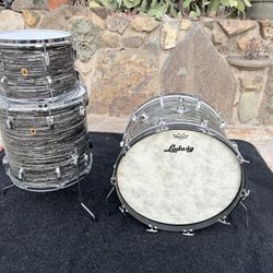 Ludwig Super Classic 1968 Black Oyster  Pearl Drum Kit 