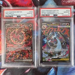 Mega Charizard UPC Promos PSA 10 Sequential Set Mega Charizard X ex Oricorio ex