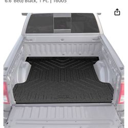 GOOD CONDITION - Husky Liners — Heavy Duty Bed Mat | Fits 2019 - 2024 Chevrolet Silverado 1500 & GMC Sierra 1500 (79.4", 6.6' Bed) Black, 1 Pc.