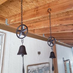 2 Metal Western Wind Chimes.