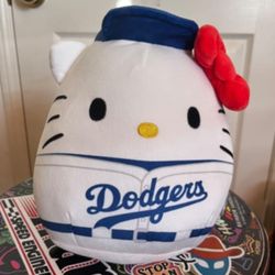 Hello Kitty Dodgers plush