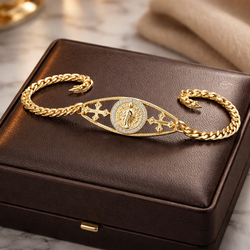 Virgin Mary Gold Plated/ Oro Laminado High Quality/Alta Calidad