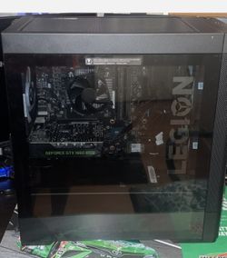 Lenovo - Legion Tower 5 AMD Gaming Desktop - AMD Ryzen 5-5600G - 8GB Memory - AMD Radeon RX 6500XT - 512GB SSD - Raven Black