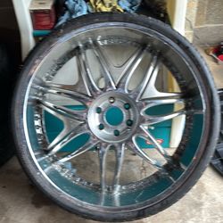 28 In Rims 6 Lugs Chevy Caddy