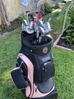 Lynx Golf Bag And Wilson Clubs Great Condition