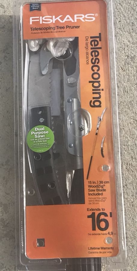 FISKARS 16 FT. TREE PRUNER * HAND SAW INCLUDED * NEW NEVER OPENED