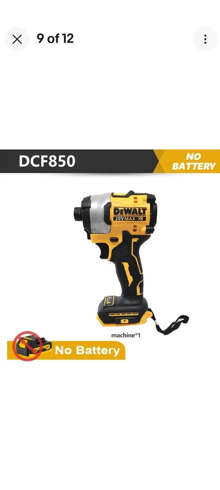 BLACK FRIDAY SPECIAL Authentic New DEWALT DCF 850 Hammer Drill Brushless 20V Cordlezss 1/4" ATOMIC Compact. TOOL ONLY.  Check My Other Listings. 