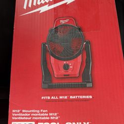 M12 Battery Fan Milwaukee New
