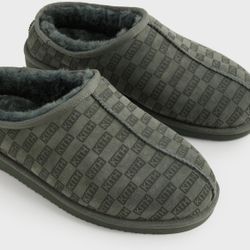 Kith Monogram Shearling Slippers