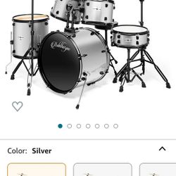 ASHTHORPE 5 Piece Adult Size Drum Set