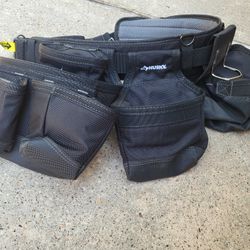 Husky 3 Bag 17-pockets Black Carpenters Tool Belt