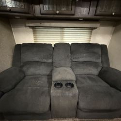 Dark Grey Electric Plug-In Recliner 
