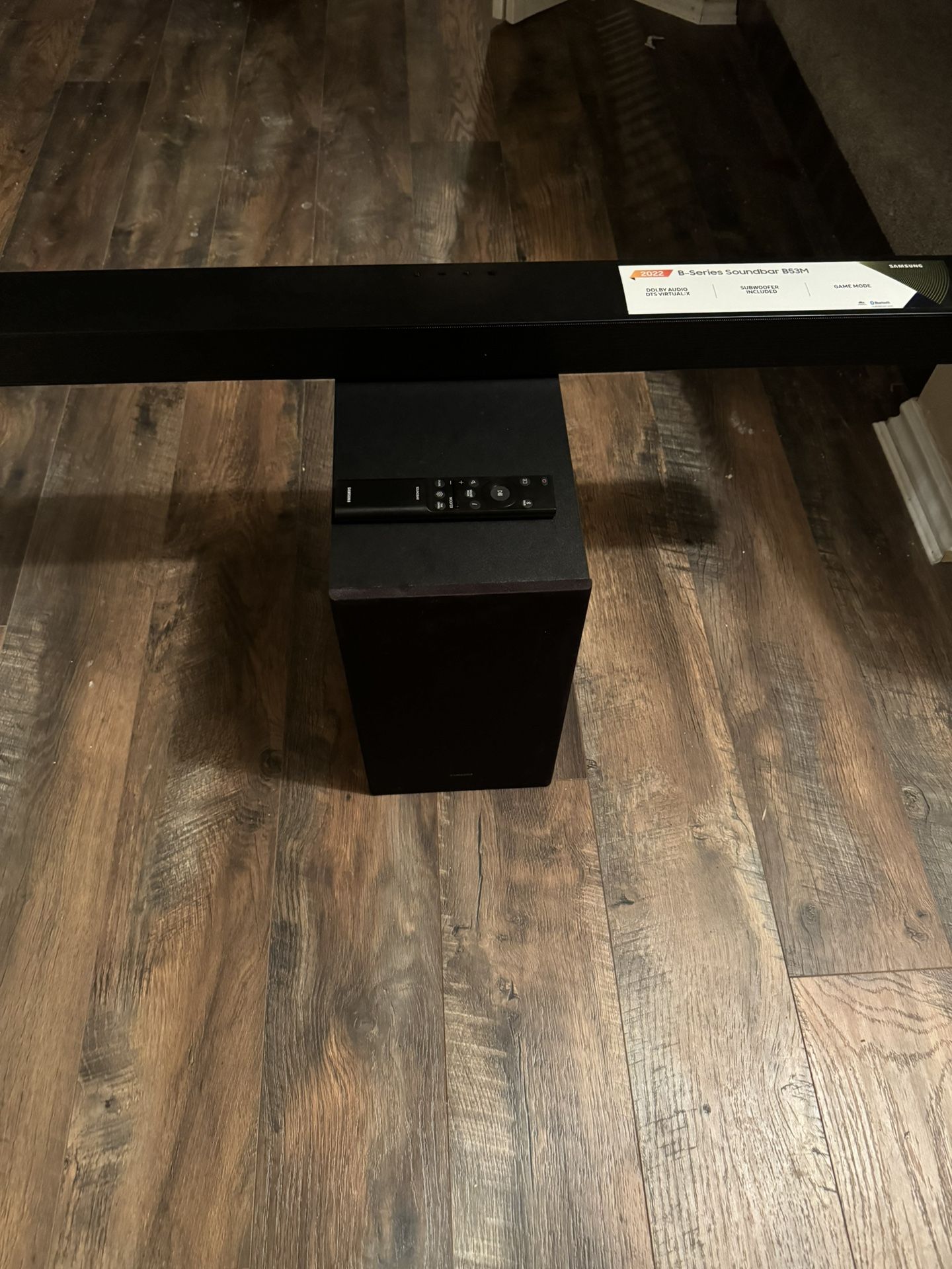 Samsung Sound Bar And Subwoofer
