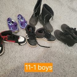 Boys Size 11 To 1 Shoe Lot 