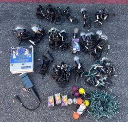HUGE LOT $500+ Holiday Halloween Christmas Lighting Decor