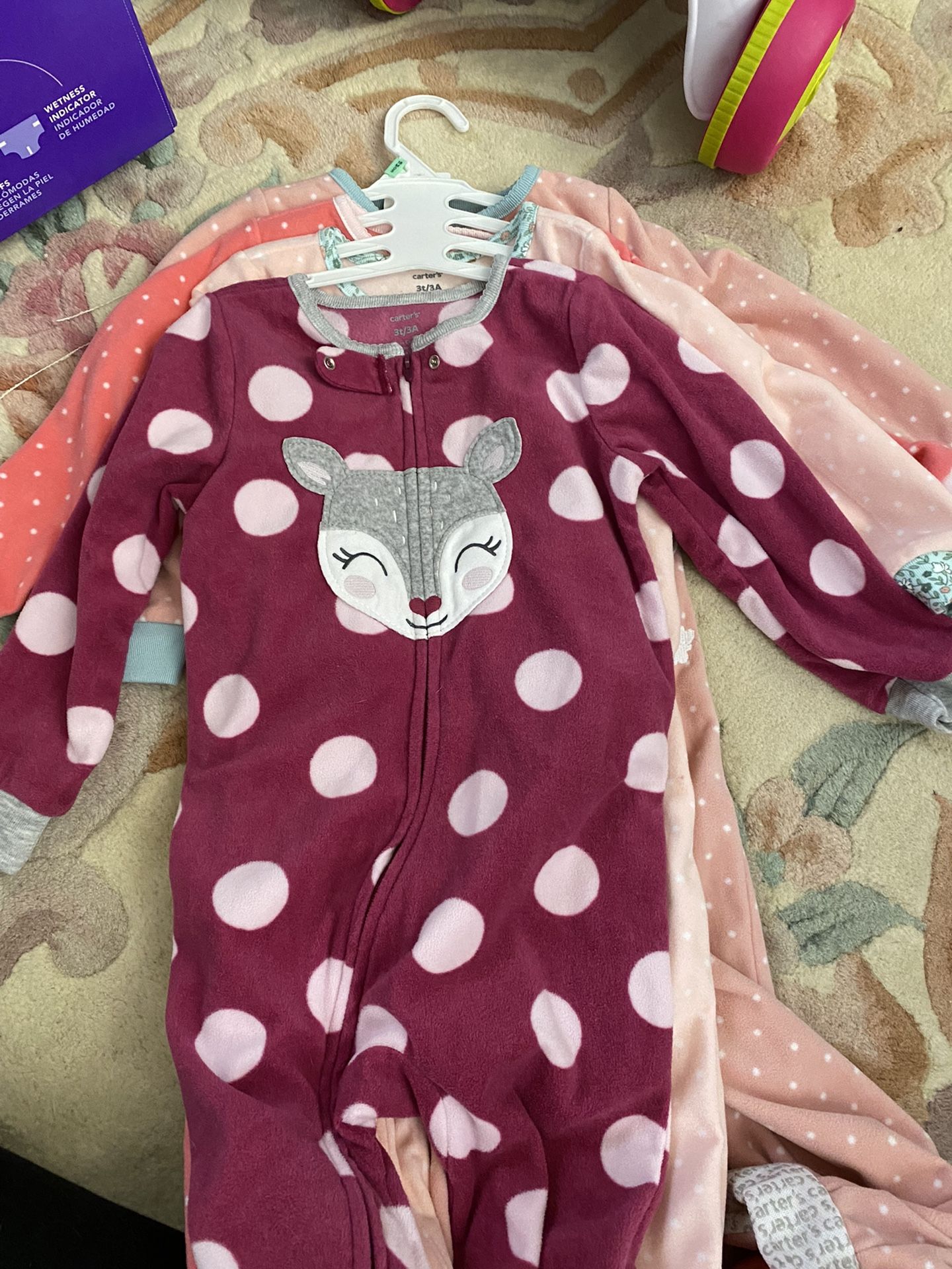 Fleece Footed Sleeper Pajamas Size 3T