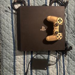 PS4 Pro With Controller And 1 Terabyte Hard Drive