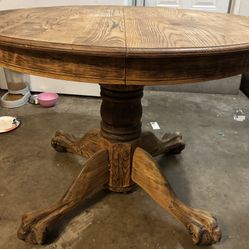 Oak Claw foot Table