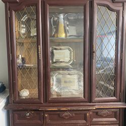 Living Room Hardwood Cabinet