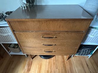 Mid Century Modern Vintage Walnut Dresser