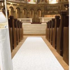 Elite Collection Aisle Runner Brand: The Beistle Company Model: 532726 Color: White Dimension: 9.4 X 7.1 X 4.3 inches. Additional Detail: Factory Seal