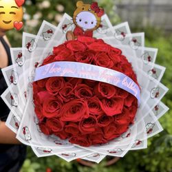 Does Your Loved One Love Hello Kitty?We Have HK Paper. Ramos,Bouquets,Roses,Rosas,Buchones
