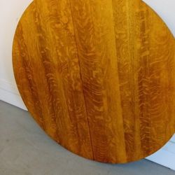 Solid Tiger Oak Antique Dining Table 
