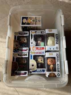 Bucket of Funko Pops