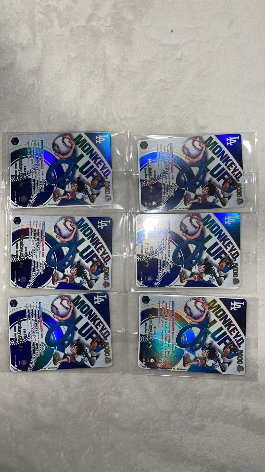 Dodgers One Piece Cards