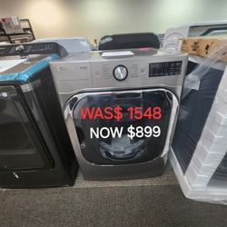 9.0 Cu. Ft. Mega Capacity Smart Wifi Enabled Front Load Gas Dryer 