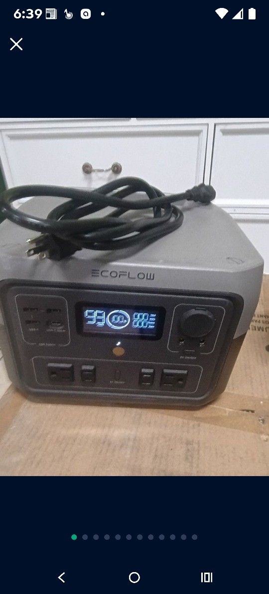 EcoFlow RIVER 2 Max Portable Power Station 512Wh Capacity,Solar Generator,1000W AC Output for Outdoor Camping,Home Backup,Emergency,RV,off-Grid