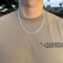 Cuban Link Silver Chain 22”