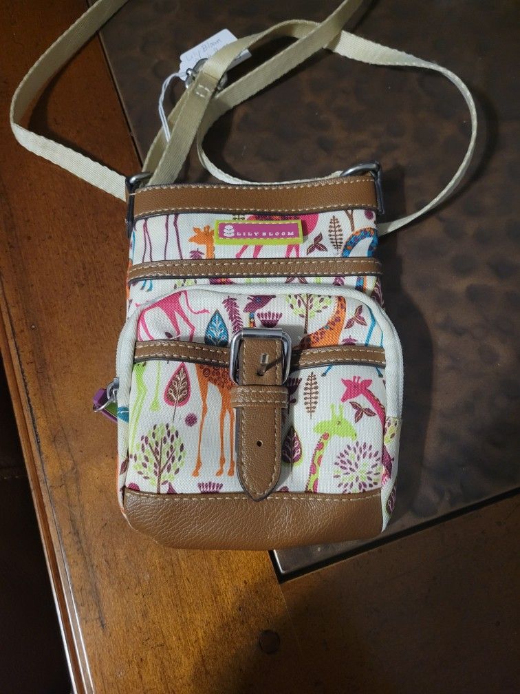 Lilly Bloom Giraffe Cross Body Purse