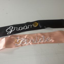 Bride Groom Sash  Set 25$