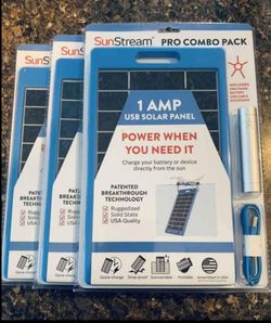 Portable Solar Panels With power Bank 3 For $25