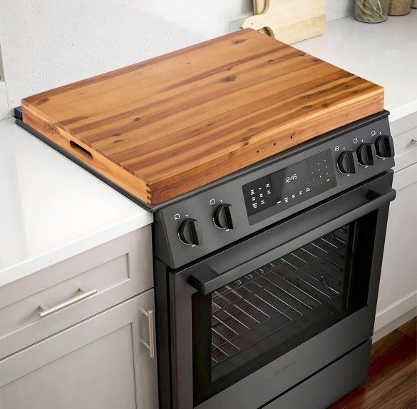 Stove Top Cover, Acacia Wood Noodle Board for Gas Stovetop