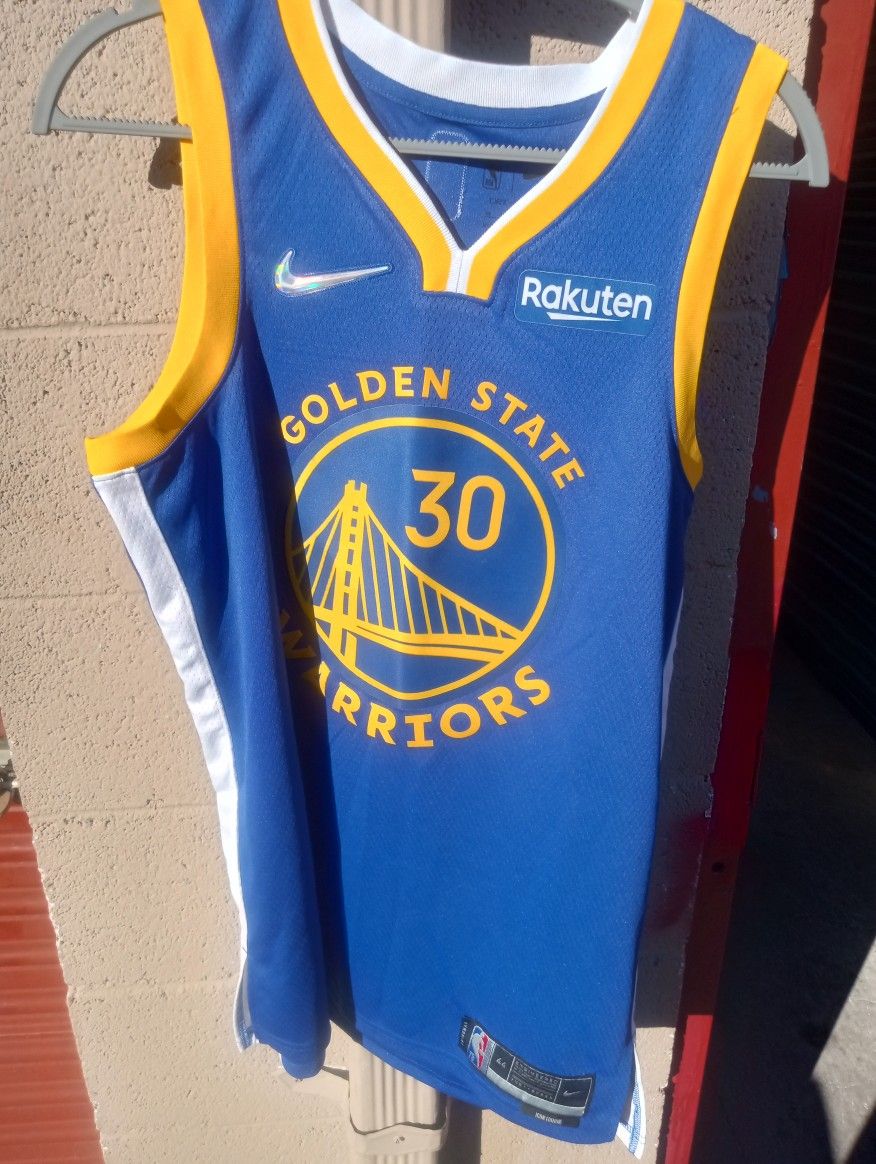 Brand New Never Worn Stephen Curry Nike Rakeuten Warriors Blue Jersey