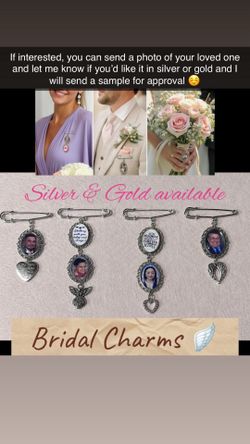 Bridal memorial pins