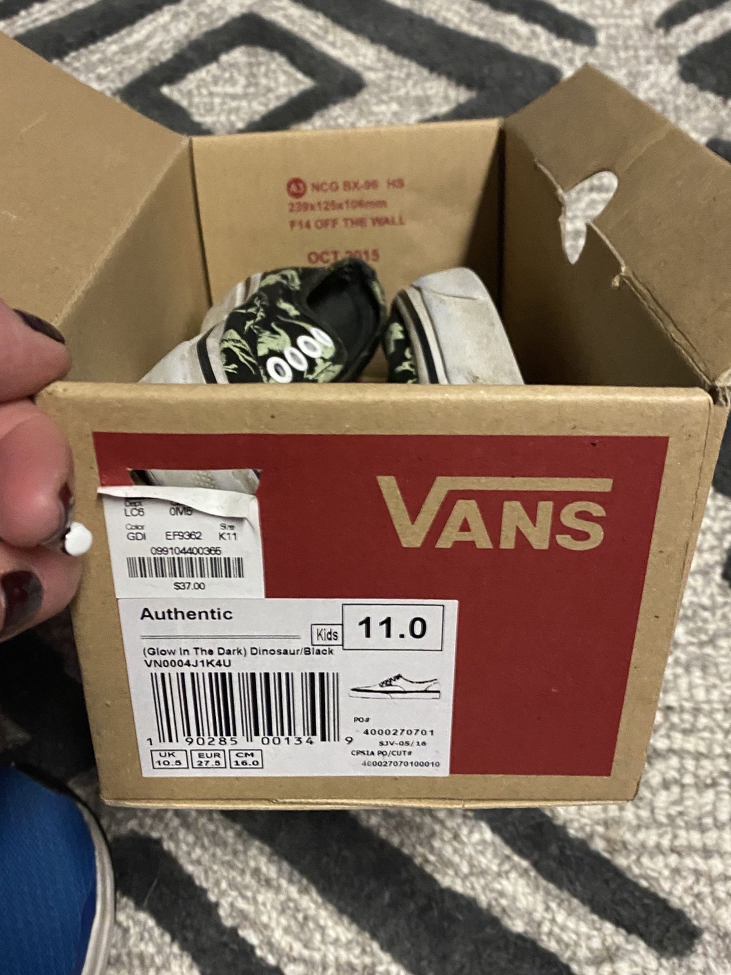 Dino Vans And Checkered Vans Size 11 & 12