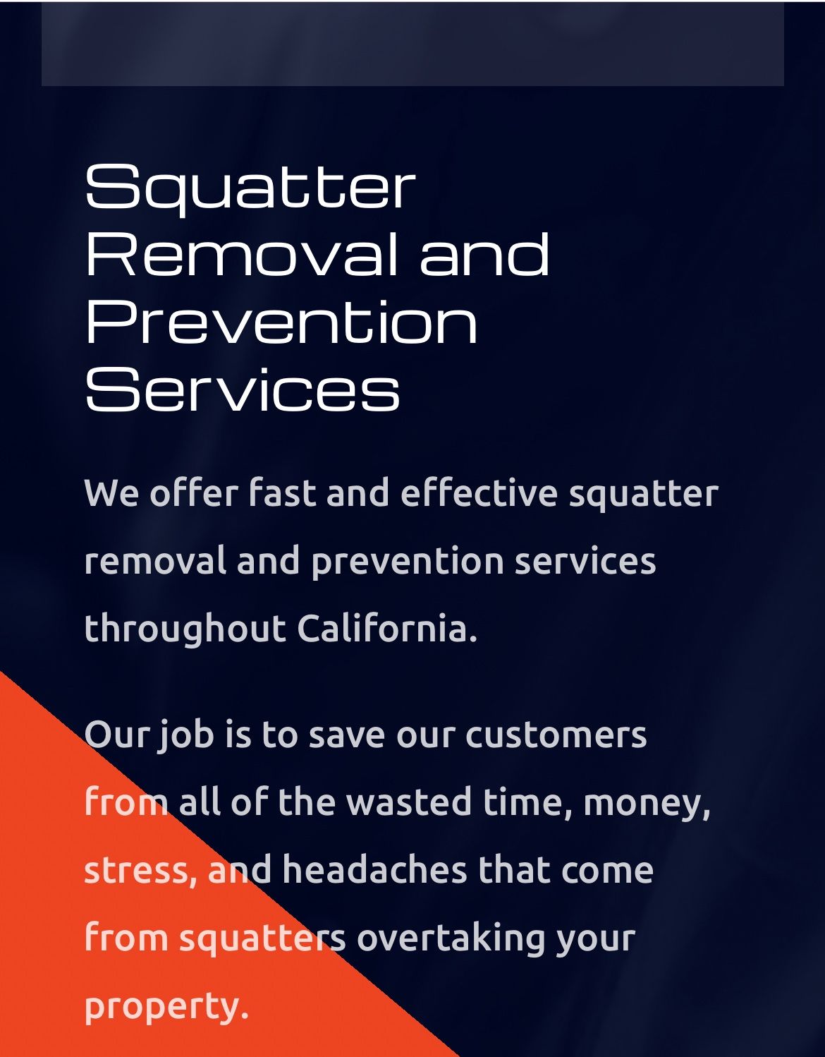 Squatter Removal Service