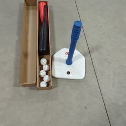 Little Tykes Batting Tee , Balls And Bats