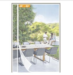 Magnetic screen door -white