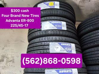$300 cash Four Brand New Tires 225/45-17