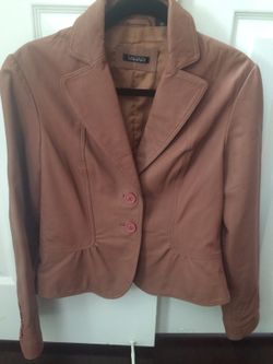 Leather Jacket Tahari brand, size small