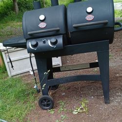 Barbecue Cover And Barbecue 