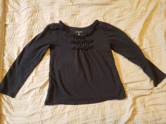 Lands End Navy Girls S/4 Long Sleeved Top