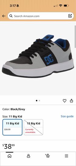 DC Men's Shoes "Lynx Zero S" -- Black/Grey/Blue(XKSB)