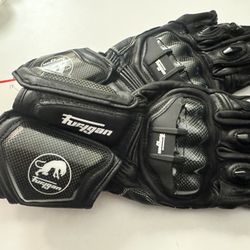 Brand New Large Furygan Leather Motorcycle Gloves Super Protective 